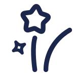 Stars Line SVG Icon